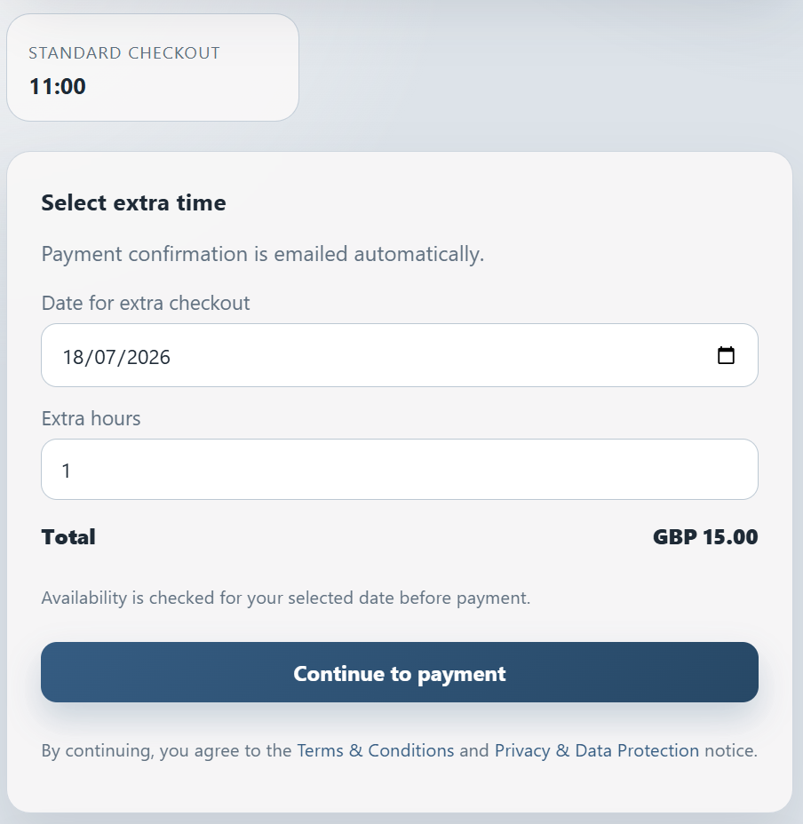 Combivend extended checkout dashboard